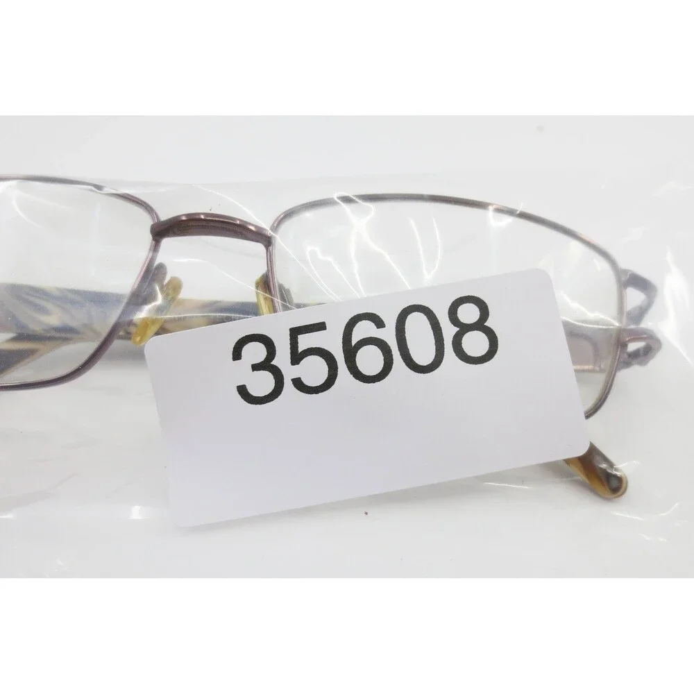 EasyClip S2434 Purple Rectangle Eyeglasses Marbled Tortoise Temples 51-16-135